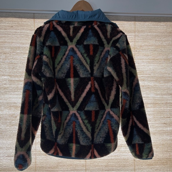 Billabong Multicolor Fleece Pullover with Blue Accents - Picture 3 of 5